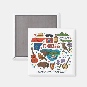 Tennessee Family Trip Keepsake Custom Magnet