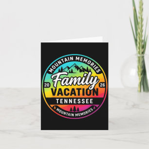 Tennessee Family Vacation Road Trip 2026 Mountain Card