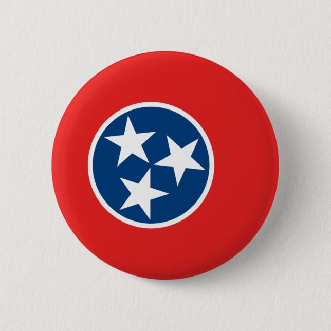 Tennessee Flag 6 Cm Round Badge (Front)