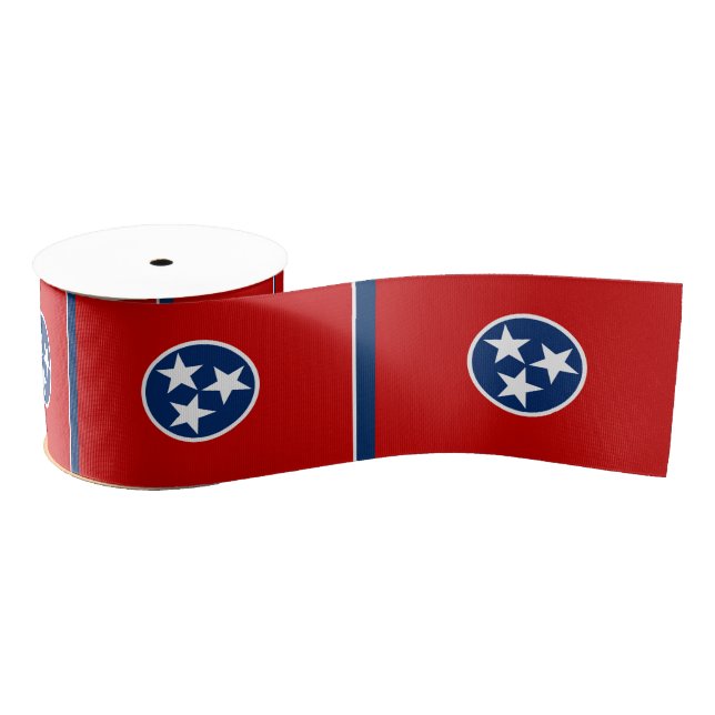 Tennessee Flag & America States USA travel/sports Grosgrain Ribbon (Spool)