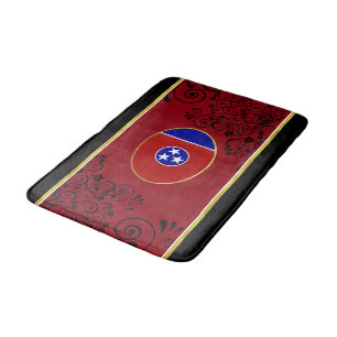 Tennessee flag bath mat