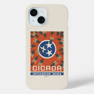 Tennessee Flag Cicada Invasion iPhone 15 Case