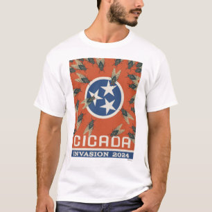 Tennessee Flag Cicada Invasion T-Shirt