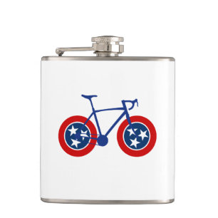 Tennessee Flag Cycling Hip Flask