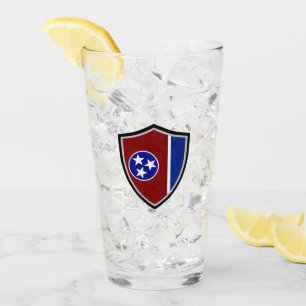 Tennessee flag glass