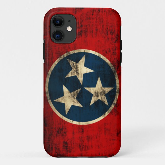 Tennessee Flag Grunge Case-Mate iPhone Case (Back)