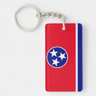 Tennessee flag key ring