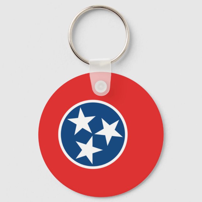 Tennessee Flag Key Ring (Front)