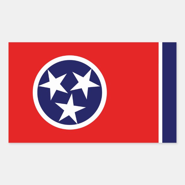 Tennessee Flag Rectangular Sticker (Front)