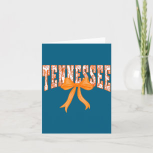 Tennessee Floral Women Girls Kids Cute Retro Coque Card
