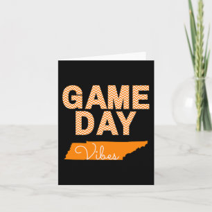Tennessee Football Game Day Vibes Fall Tailgate Card