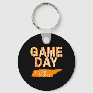 Tennessee Football Game Day Vibes Fall Tailgate Key Ring