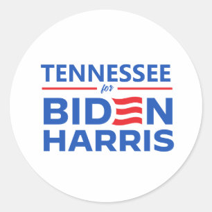 Tennessee for Biden Harris Classic Round Sticker