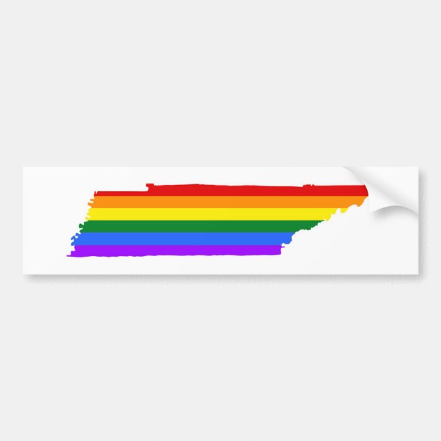 Tennessee Gay Pride Bumper Sticker (Front)