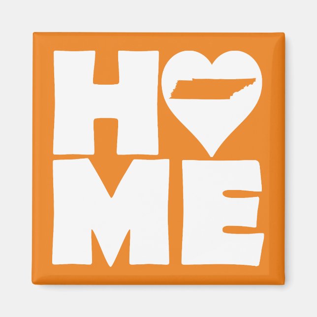 Tennessee Home Heart State Fridge Magnet (Front)