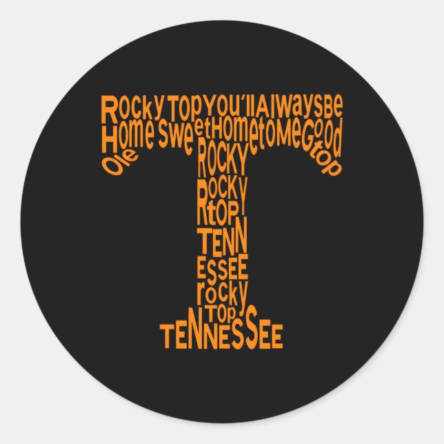 Tennessee Home Sweet Home Tennessee Sport Classic Round Sticker (Front)