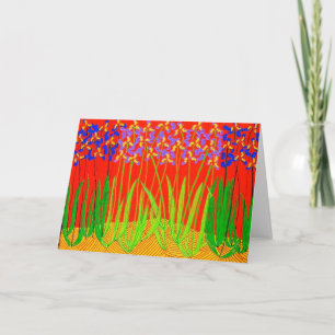 Tennessee Irises at Sunset Card