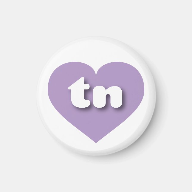 Tennessee Lavender Heart - love Postcard Magnet (Front)