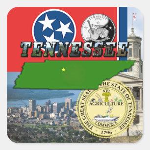 Tennessee Map, Flag, State Seal and Pictures