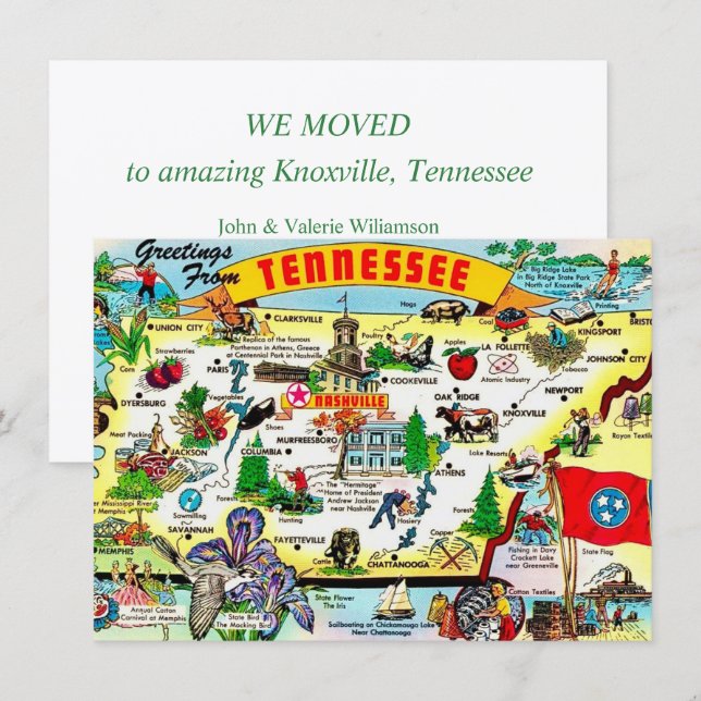 Tennessee Moving Address Announcement (Front/Back)