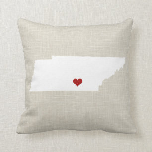 Tennessee New Home State Throw Pillow 16" x 16"
