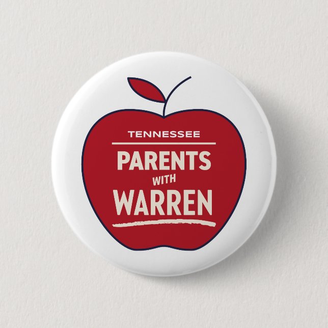 Tennessee Parents With Elizabeth Warren 6 Cm Round Badge (Front)