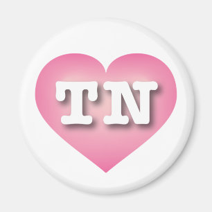 Tennessee Pink Fade Heart - Big Love Magnet