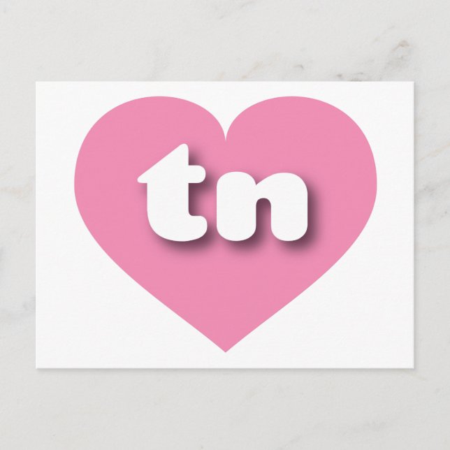 Tennessee pink heart - I love tn Postcard (Front)