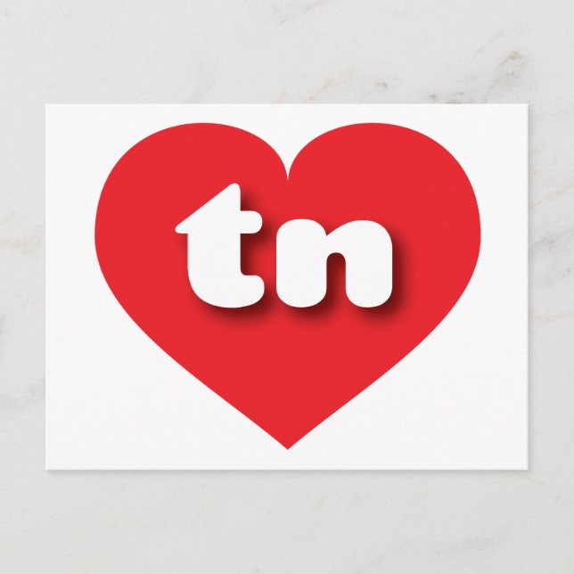 Tennessee red heart - I love tn Postcard (Front)