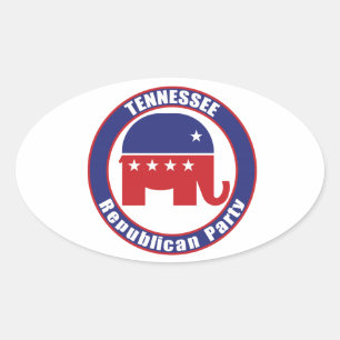 Tennessee Republican Party Oval Sticker