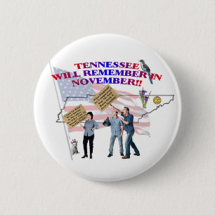 Tennessee - Return Congress to the People! 6 Cm Round Badge
