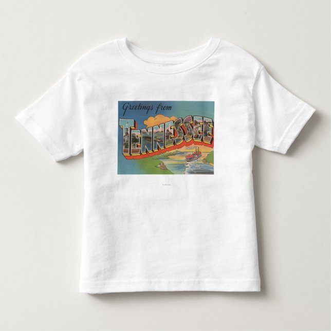Tennessee (Riverboat Scene) Toddler T-Shirt (Front)
