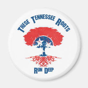 Tennessee Roots Flag Tree Magnet