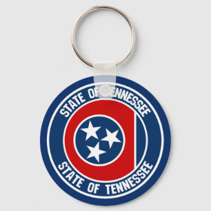 Tennessee Round Emblem Key Ring