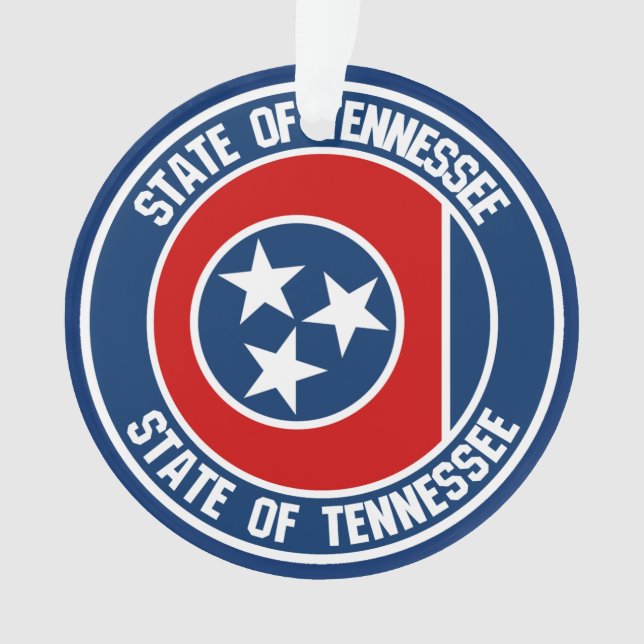 Tennessee Round Emblem Ornament (Front)