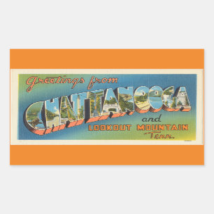 Tennessee, Sheet of 4 Chattanooga stickers
