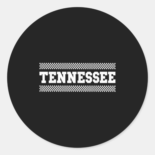 Tennessee Shirts. Tn Us College Font For Men Women Classic Round Sticker (Front)