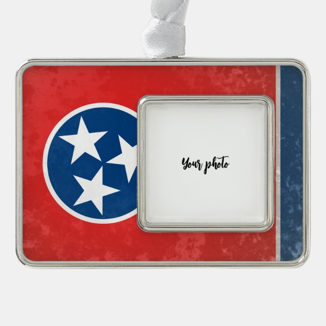 Tennessee Silver Plated Framed Ornament (Front)