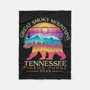 Tennessee Smoky Mountains Family Vacation 2025 Pig Fleece Blanket