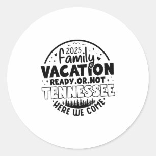 Tennessee Smoky Mountains Family Vacation Gatlinbu Classic Round Sticker