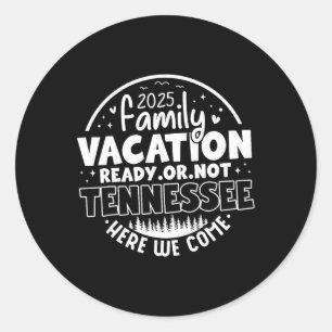 Tennessee Smoky Mountains Family Vacation Gatlinbu Classic Round Sticker
