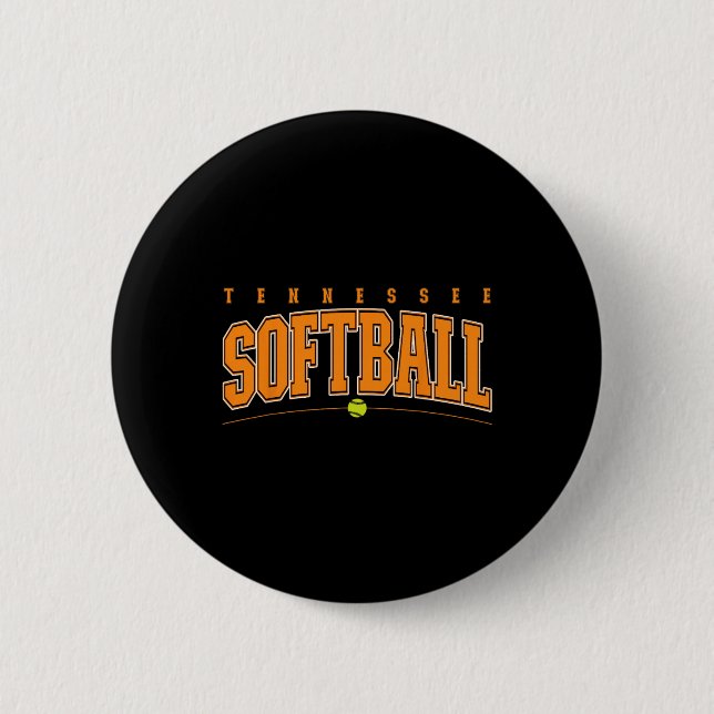 Tennessee Softll _1  6 Cm Round Badge (Front)