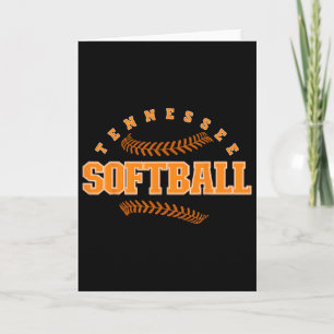 Tennessee Softll Vintage Mens Kids Team Retro Soft Card