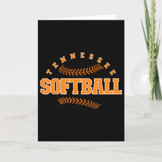 Tennessee Softll Vintage Mens Kids Team Retro Soft Card