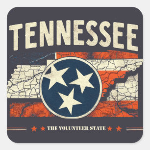 Tennessee Square Sticker