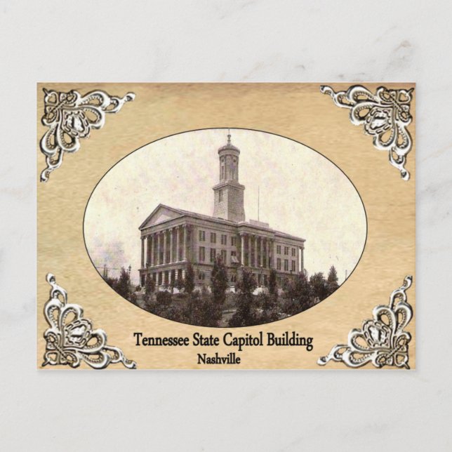 Tennessee State Capitol Building Old Postcard (Front)