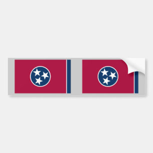 Tennessee State Flag Bumper Sticker