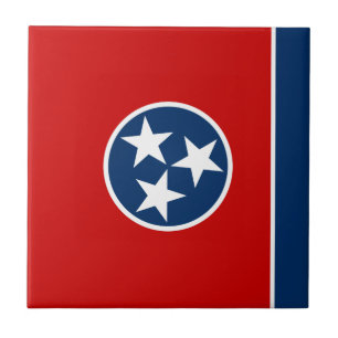 Tennessee State Flag Ceramic Tile