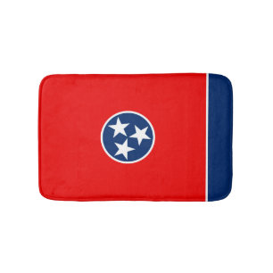 Tennessee State Flag Design Bath Mat