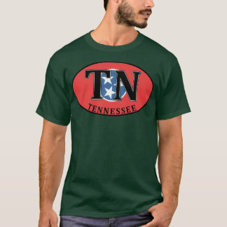 TENNESSEE STATE FLAG EURO OVAL NASHVILLE MEMPHIS G T-Shirt